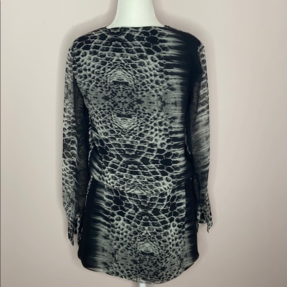 Walter Baker W118 Snakeskin Print Surplice Dress - Picture 6 of 9